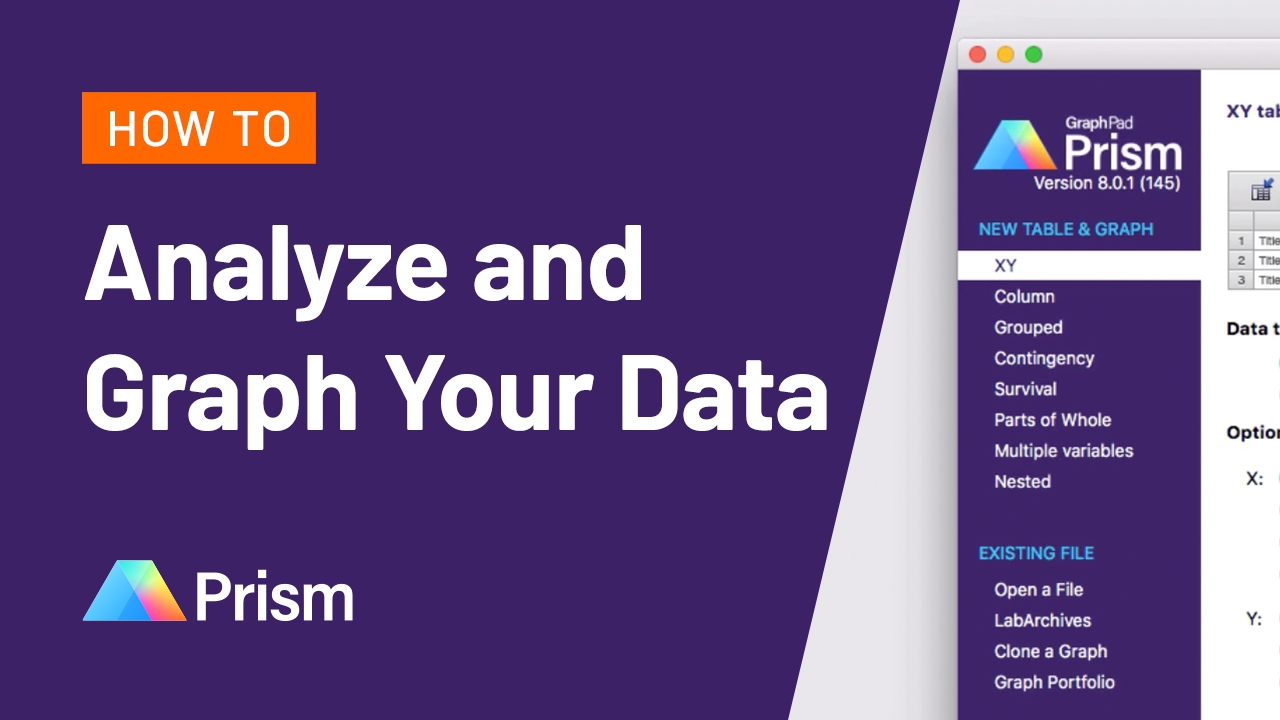 How To Analyze and Graph Your Data in Prism